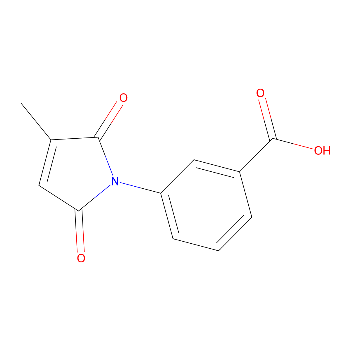 3-(3-methyl-2,5-dioxo-2,5-dihydro-1H-pyrrol-1-yl)benzoic acid molecular structure, CAS 832740-85-9