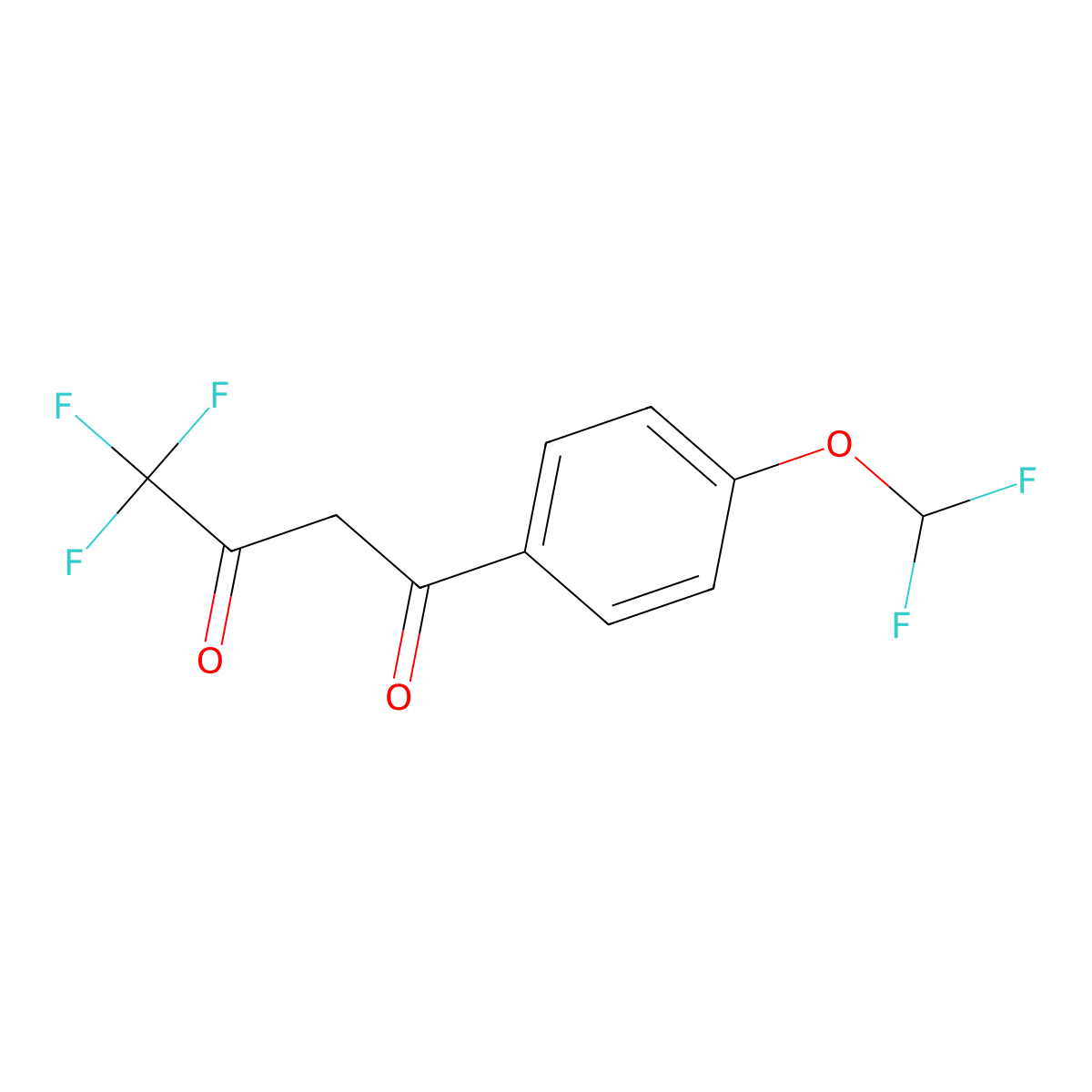 1-[4-(Difluoromethoxy)phenyl]-4,4,4-trifluorobutane-1,3-dione molecular structure, CAS 832740-91-7