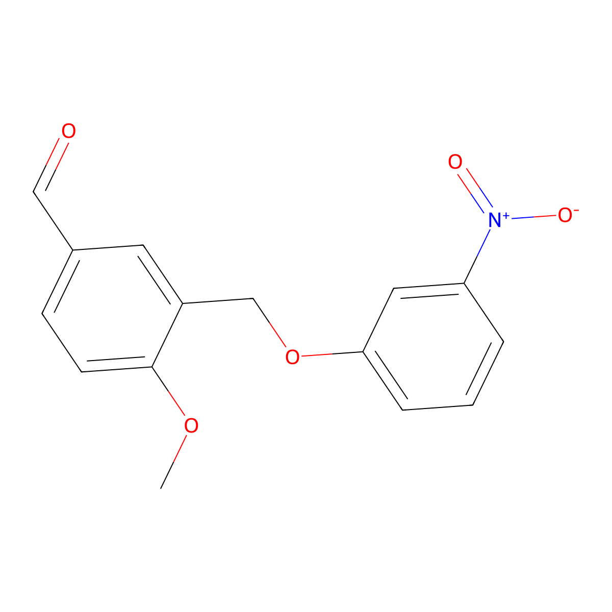 4-Methoxy-3-[(3-nitrophenoxy)methyl]benzaldehyde molecular structure, CAS 832741-11-4
