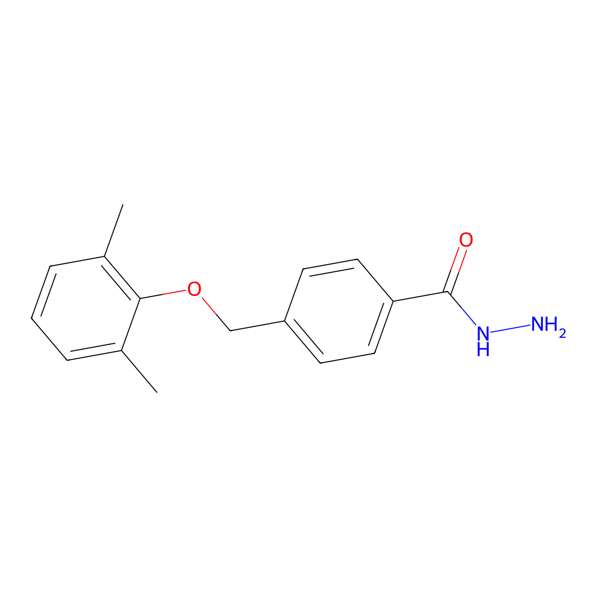 4-[(2,6-Dimethylphenoxy)methyl]benzohydrazide molecular structure, CAS 832741-17-0