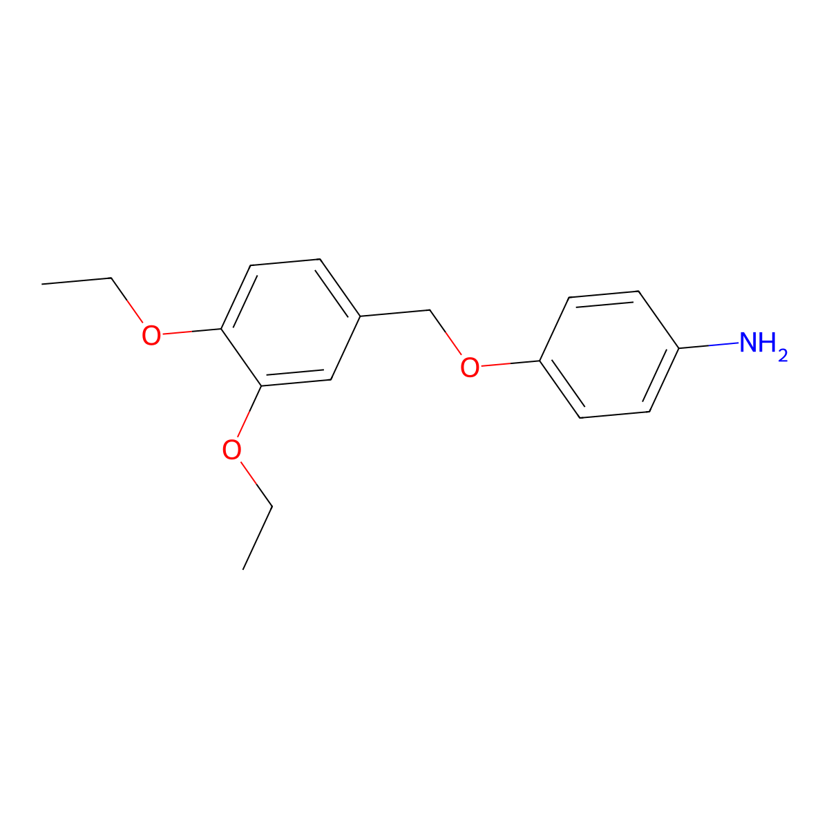 4-[(3,4-Diethoxybenzyl)oxy]aniline molecular structure, CAS 832741-24-9