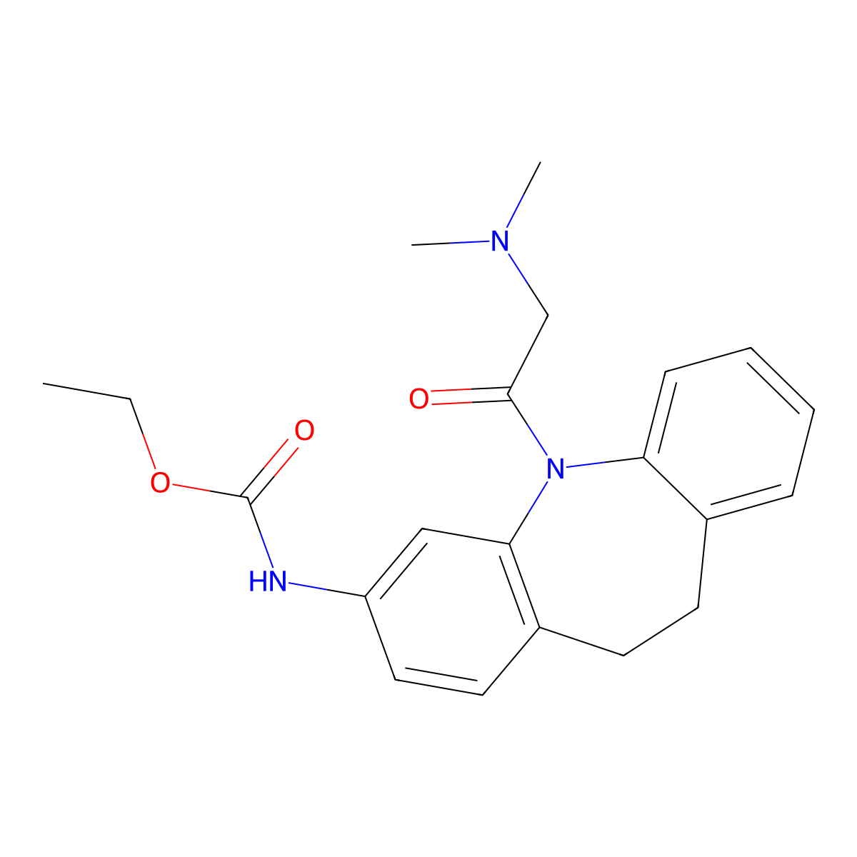 Tiracizine molecular structure, CAS 83275-56-3