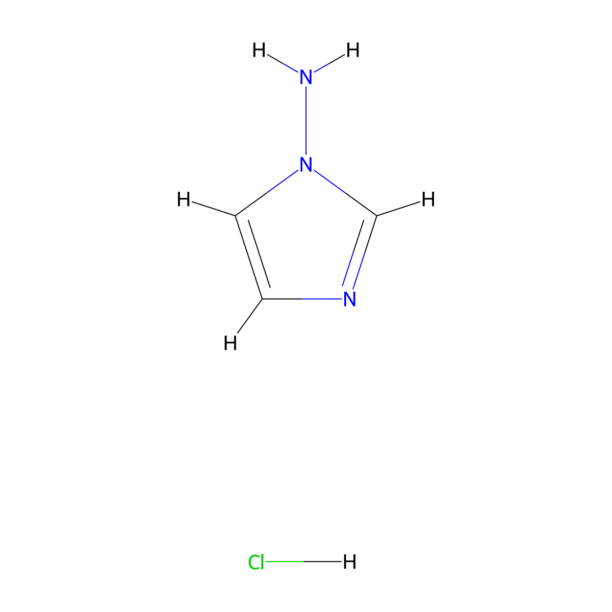 1H-Imidazol-1-amine hydrochloride molecular structure, CAS 83279-44-1