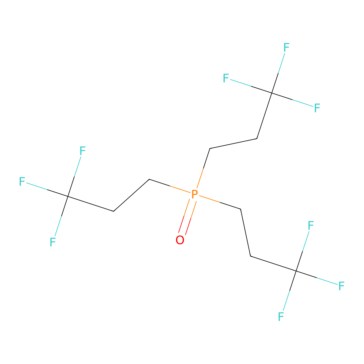 3-(Bis(3,3,3-trifluoropropyl)phosphoryl)-1,1,1-trifluoropropane molecular structure, CAS 83280-93-7