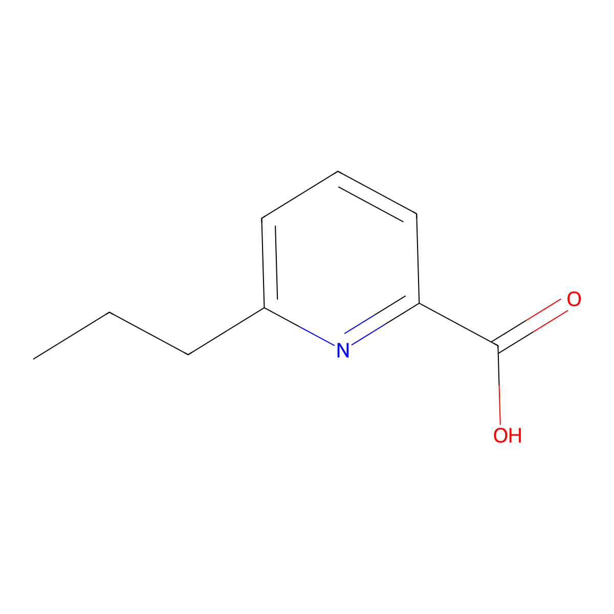 6-n-Propyl-2-pyridinecarboxylic acid molecular structure, CAS 83282-10-4