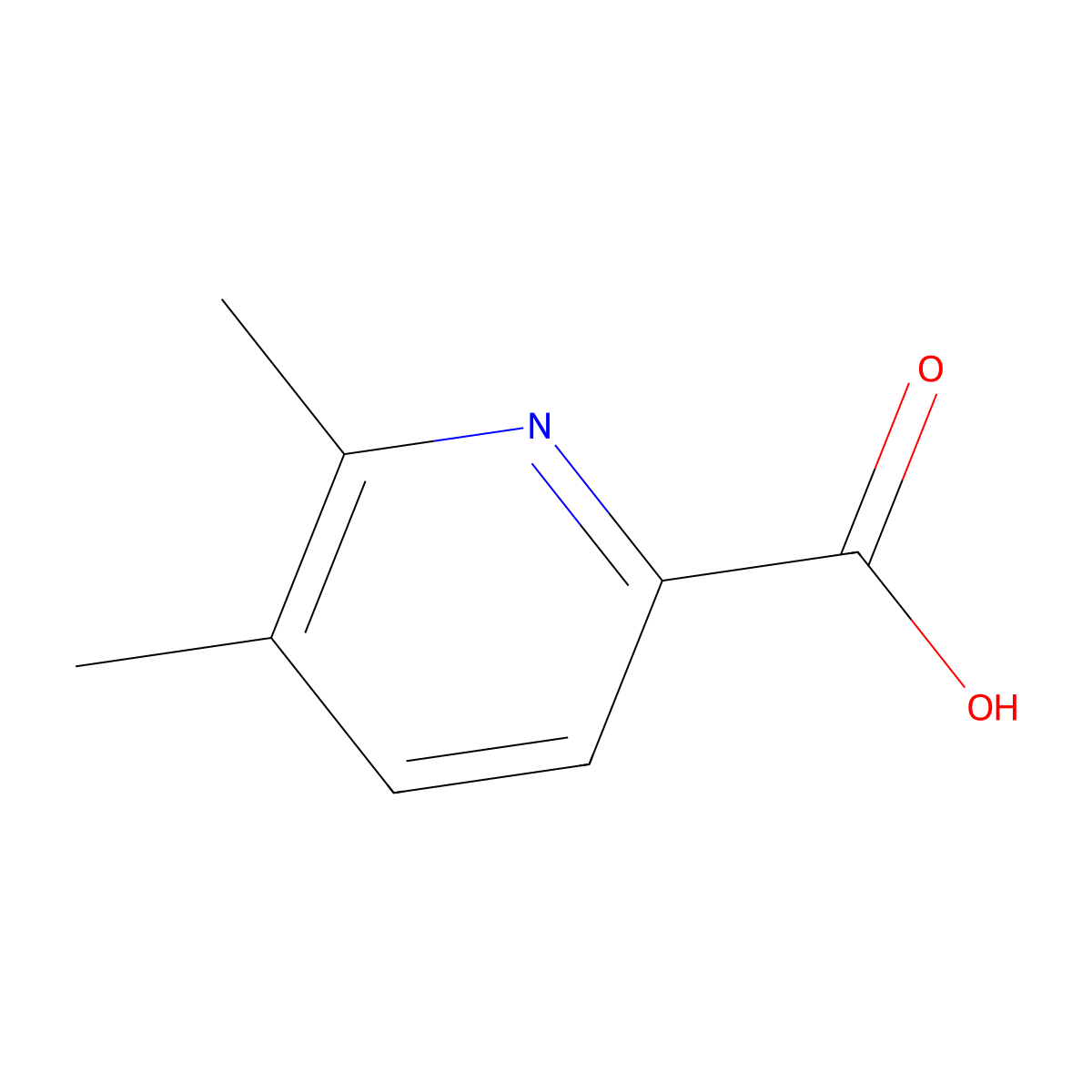 5,6-Dimethylpyridine-2-carboxylic acid molecular structure, CAS 83282-49-9