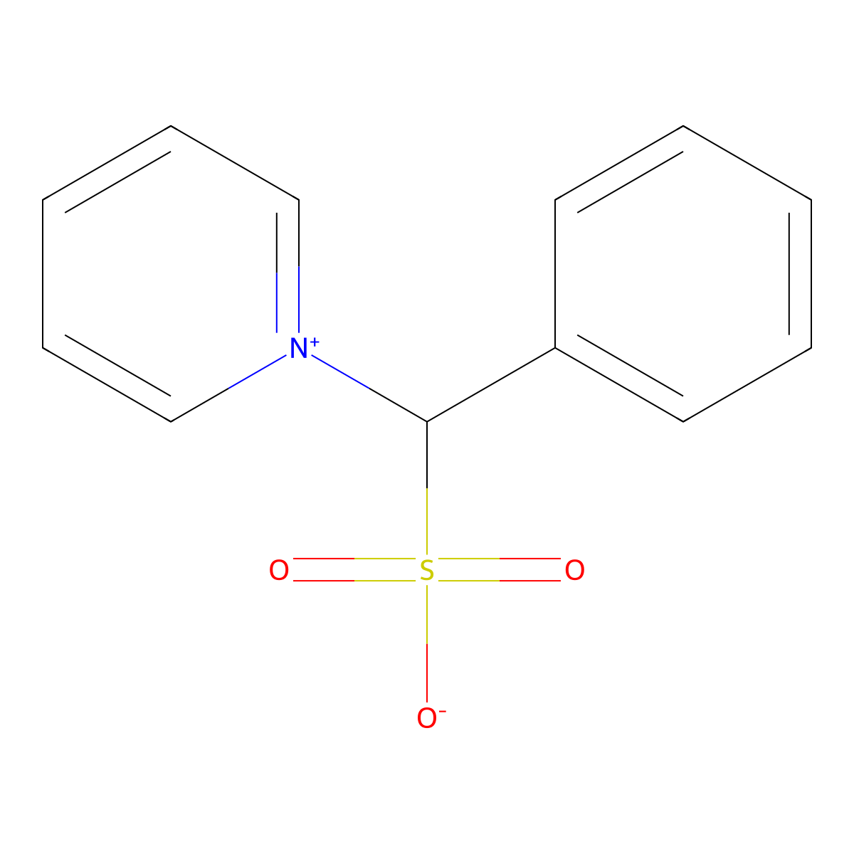 Phenyl(pyridin-1-ium-1-yl)methanesulfonate molecular structure, CAS 83283-97-0