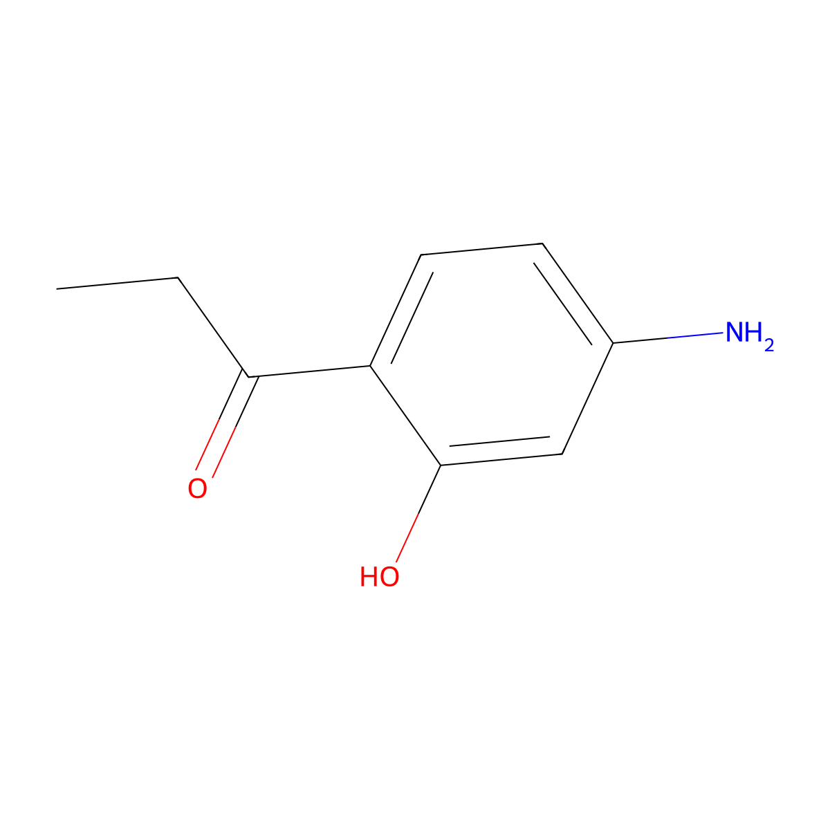 1-(4-Amino-2-hydroxyphenyl)propan-1-one molecular structure, CAS 83294-23-9