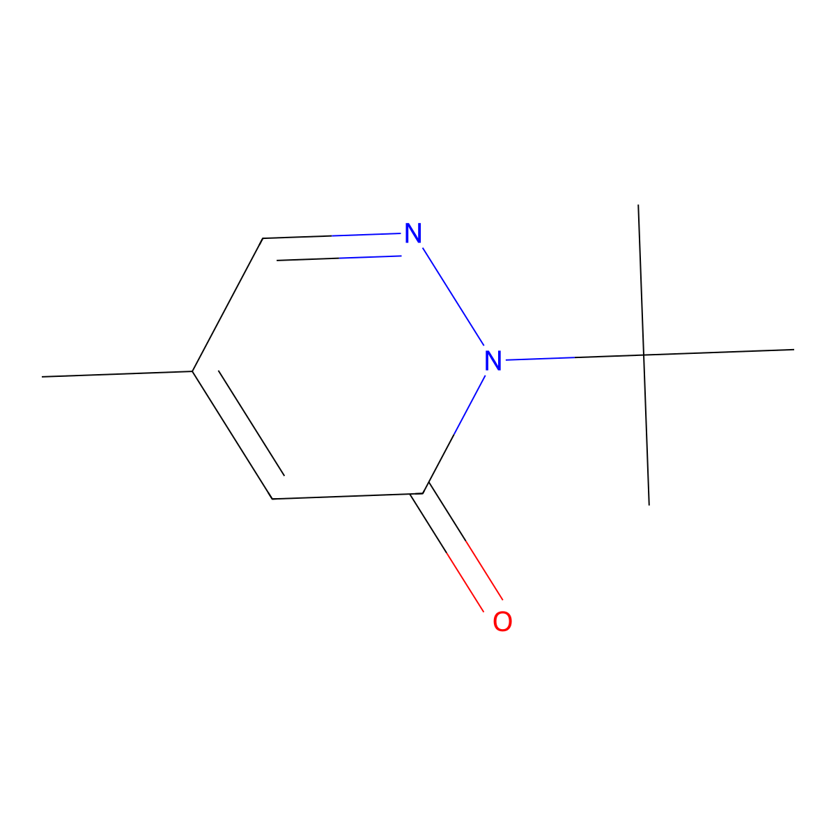 2-tert-Butyl-5-methyl-2,3-dihydropyridazin-3-one molecular structure, CAS 83297-24-9