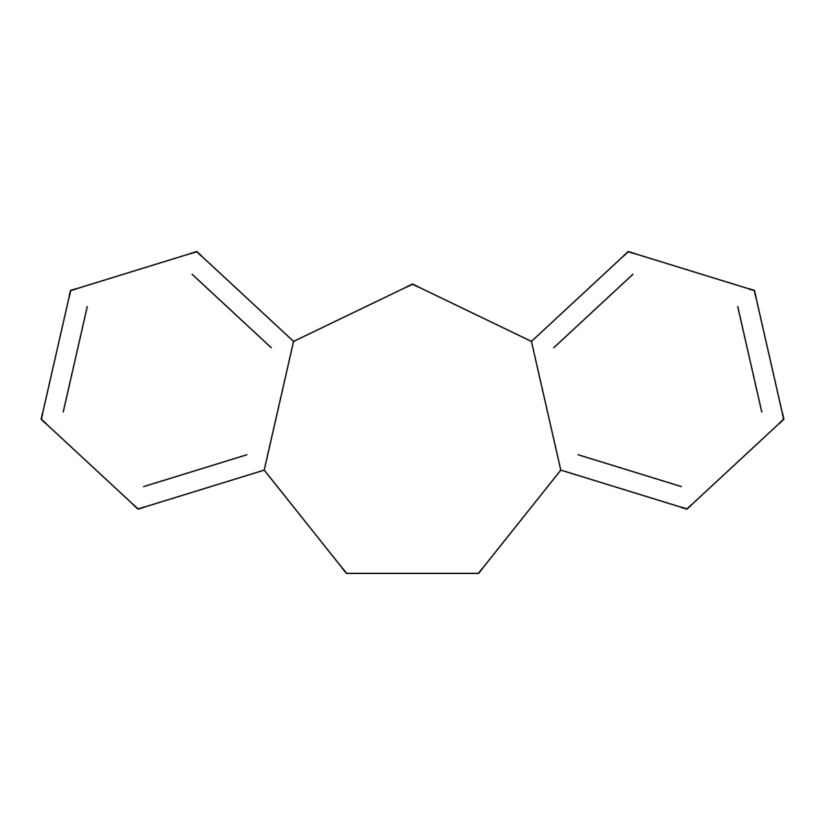 10,11-dihydro-5H-dibenzo(a,d)cycloheptene molecular structure, CAS 833-48-7