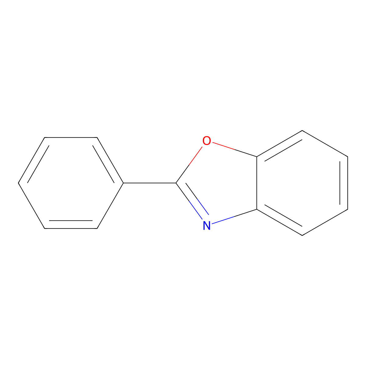 Benzoxazole, 2-phenyl- molecular structure, CAS 833-50-1