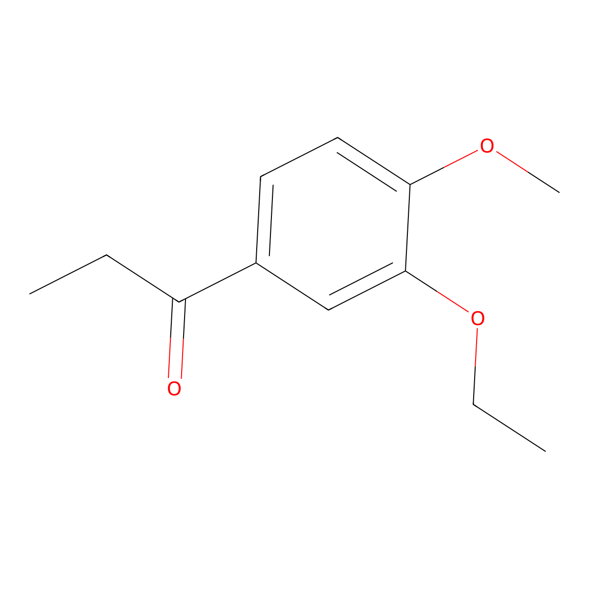 1-(3-Ethoxy-4-methoxyphenyl)propan-1-one molecular structure, CAS 833-53-4