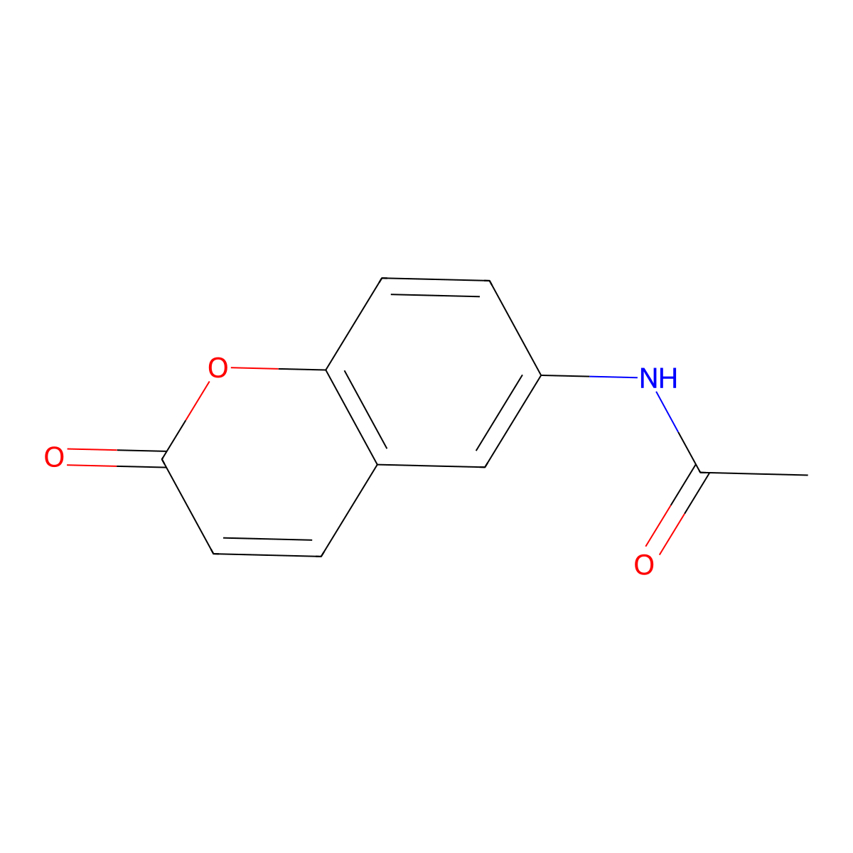 6-Acetamidocoumarin molecular structure, CAS 833-68-1