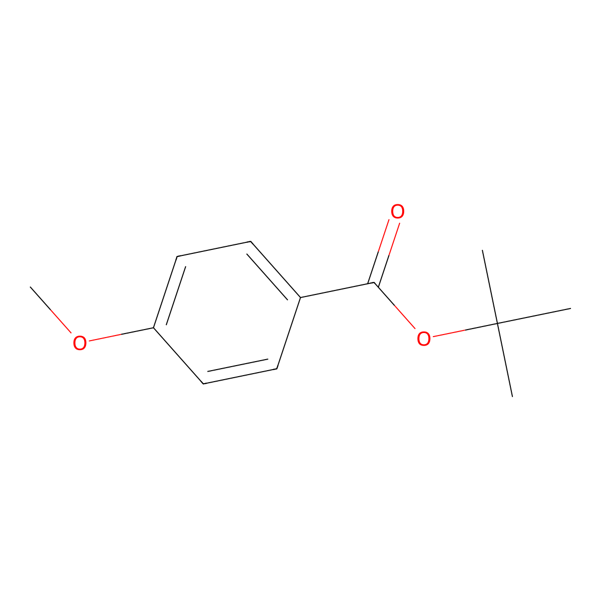 tert-Butyl 4-methoxybenzoate molecular structure, CAS 833-79-4
