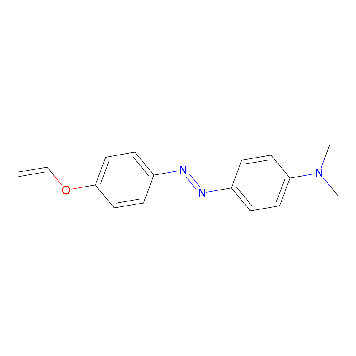 N,N-Dimethyl-4-[[4-(vinyloxy)phenyl]azo]benzenamine molecular structure, CAS 83300-44-1