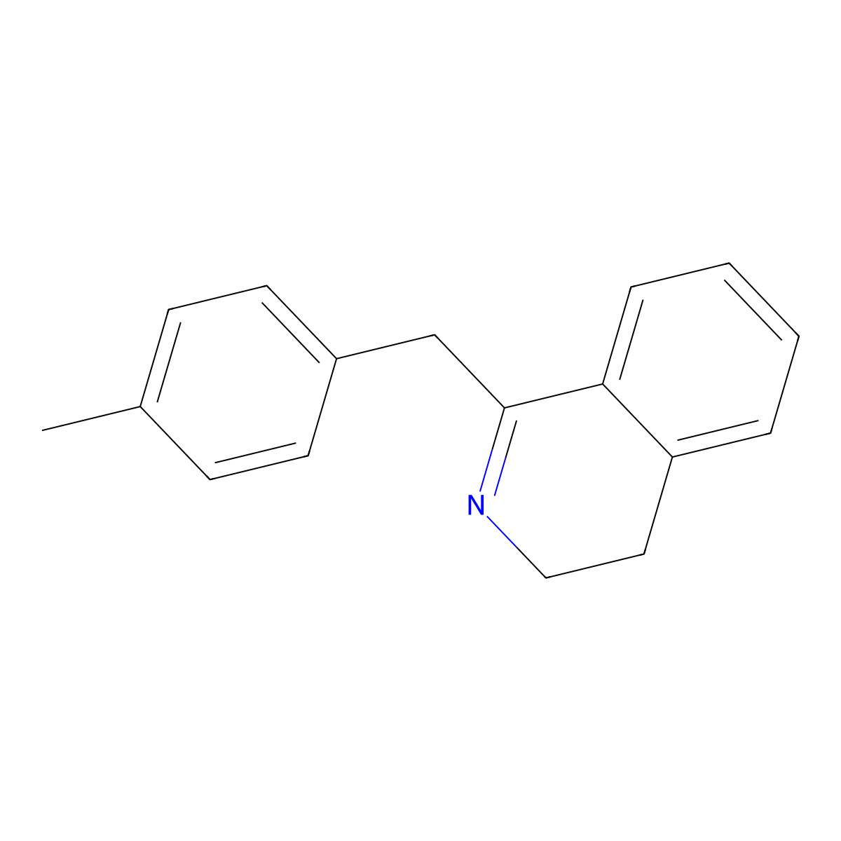 1-[(4-Methylphenyl)methyl]-3,4-dihydroisoquinoline molecular structure, CAS 83304-05-6
