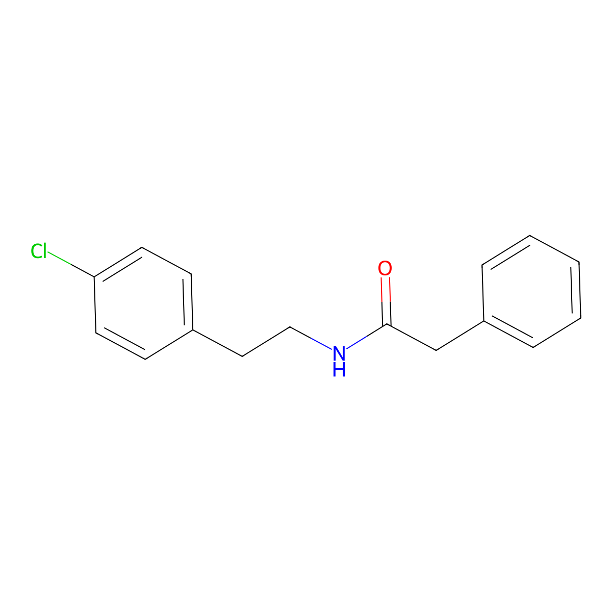 N-[2-(4-chlorophenyl)ethyl]-2-phenylacetamide molecular structure, CAS 83304-17-0