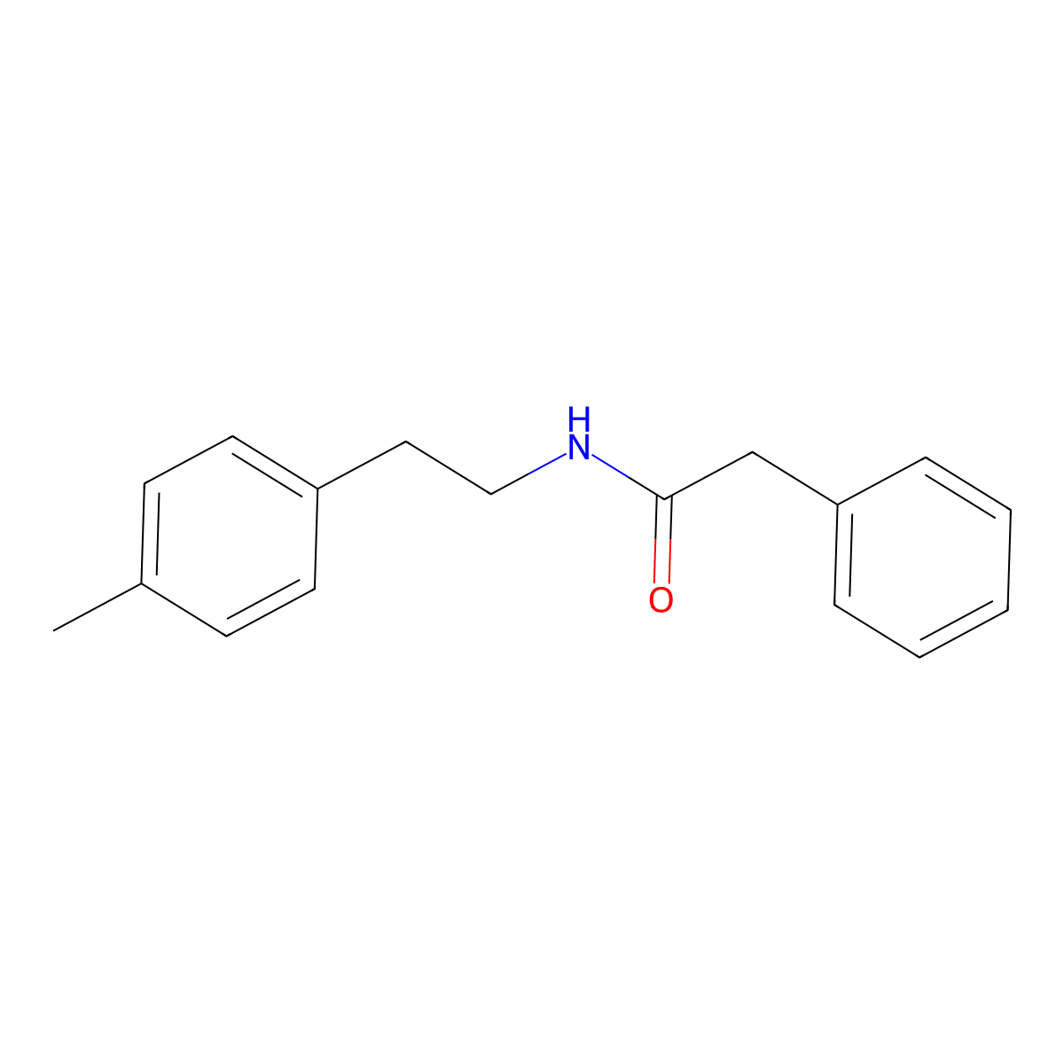 N-[2-(4-methylphenyl)ethyl]-2-phenylacetamide molecular structure, CAS 83304-18-1