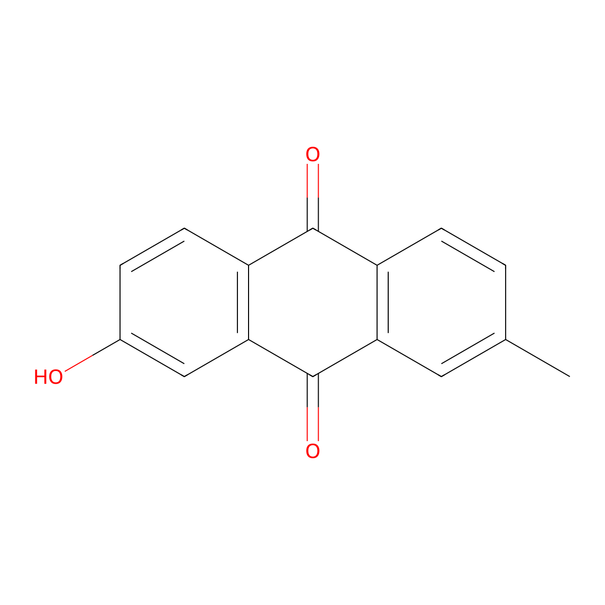 7-Hydroxy-2-methylanthraquinone molecular structure, CAS 83312-51-0