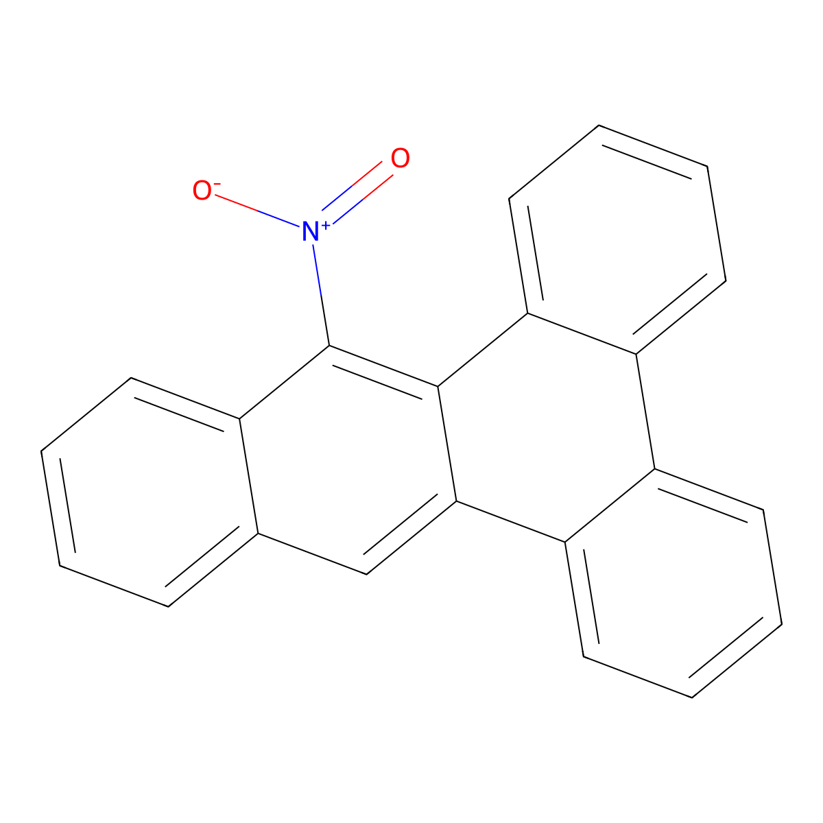 Benzo(b)triphenylene, 9-nitro- molecular structure, CAS 83314-29-8