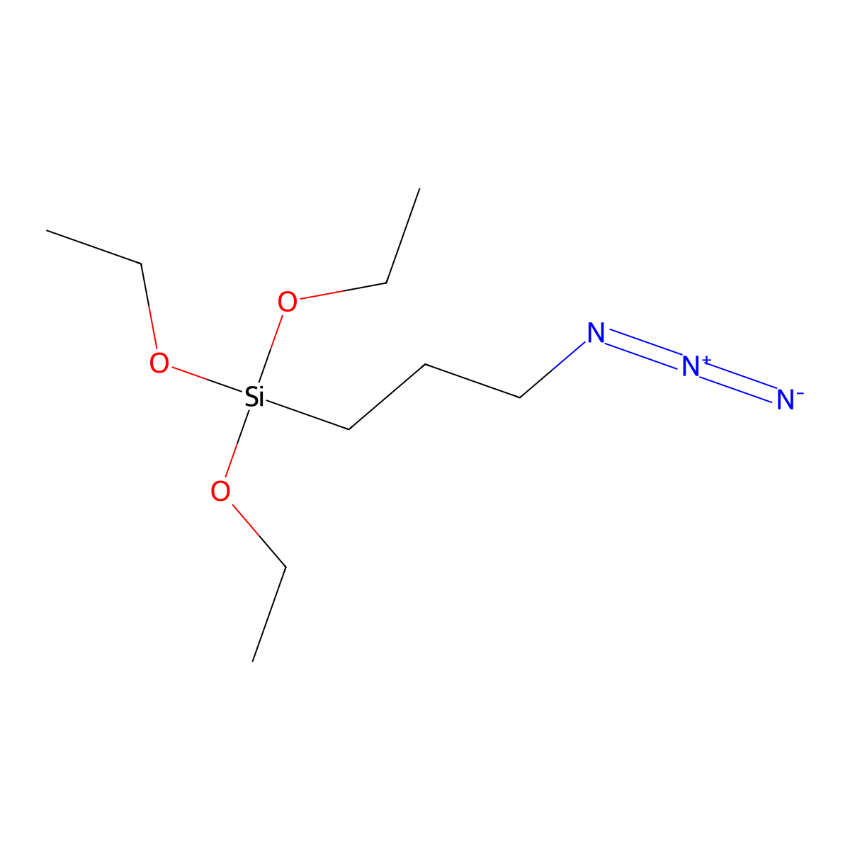 3-(Azidopropyl)triethoxysilane molecular structure, CAS 83315-69-9