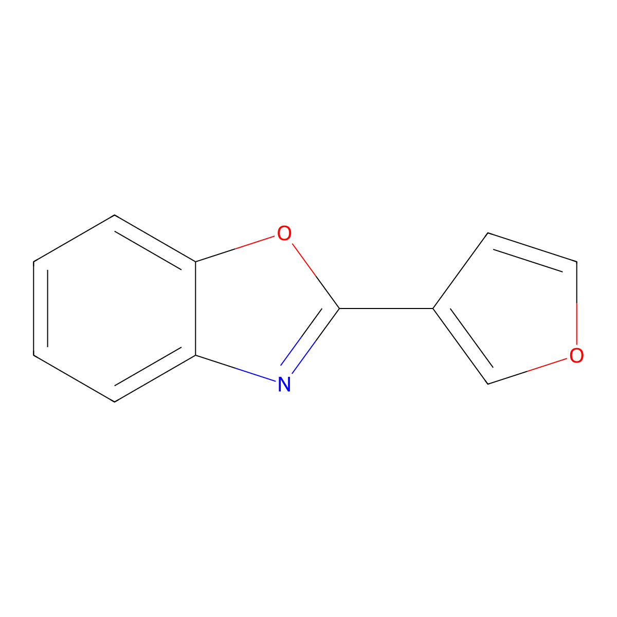 2-(3-Furyl)benzoxazole molecular structure, CAS 83318-26-7