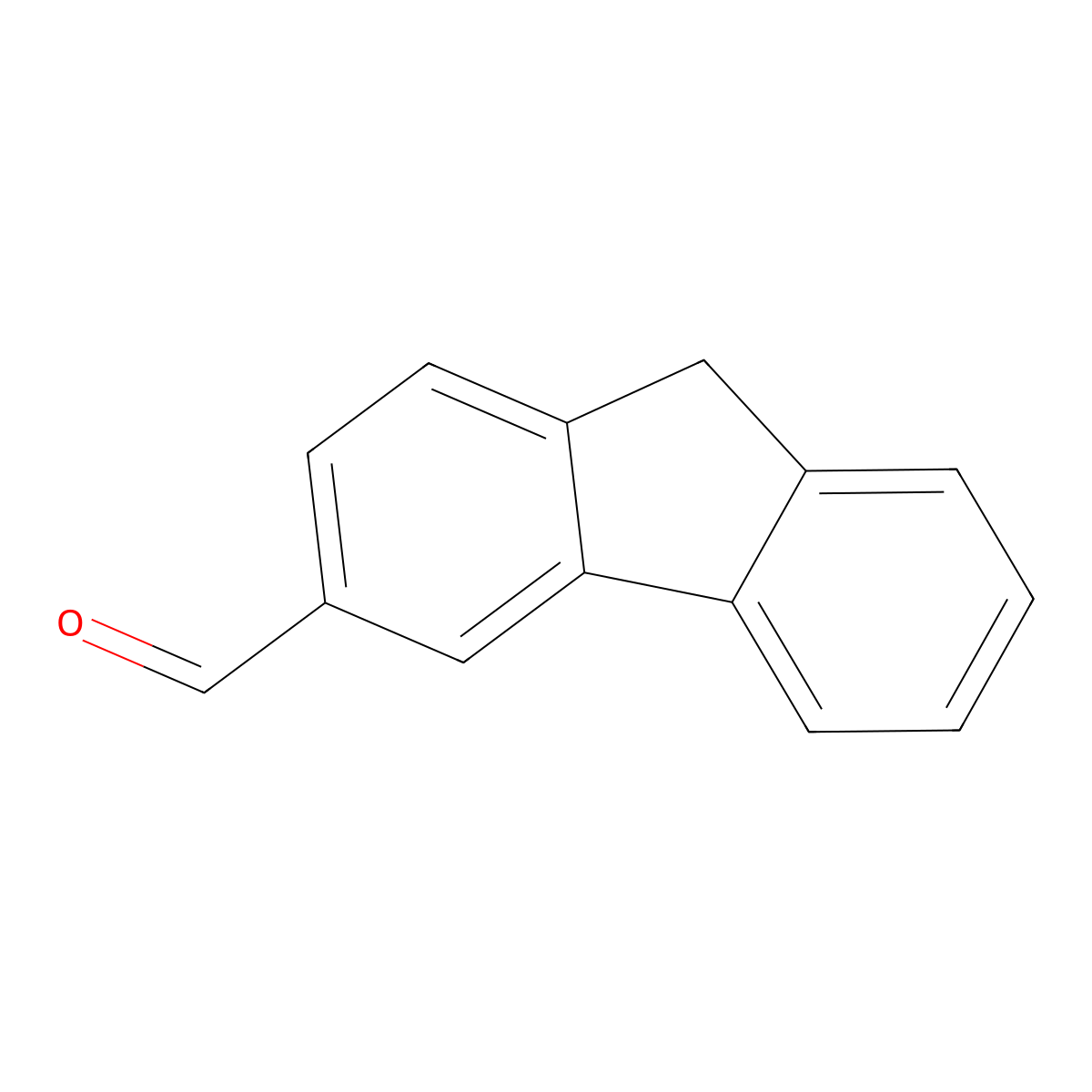 9H-fluorene-3-carbaldehyde molecular structure, CAS 83323-19-7