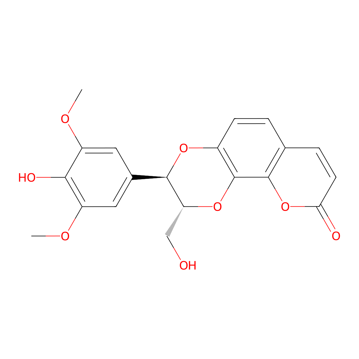 Daphneticin molecular structure, CAS 83327-22-4
