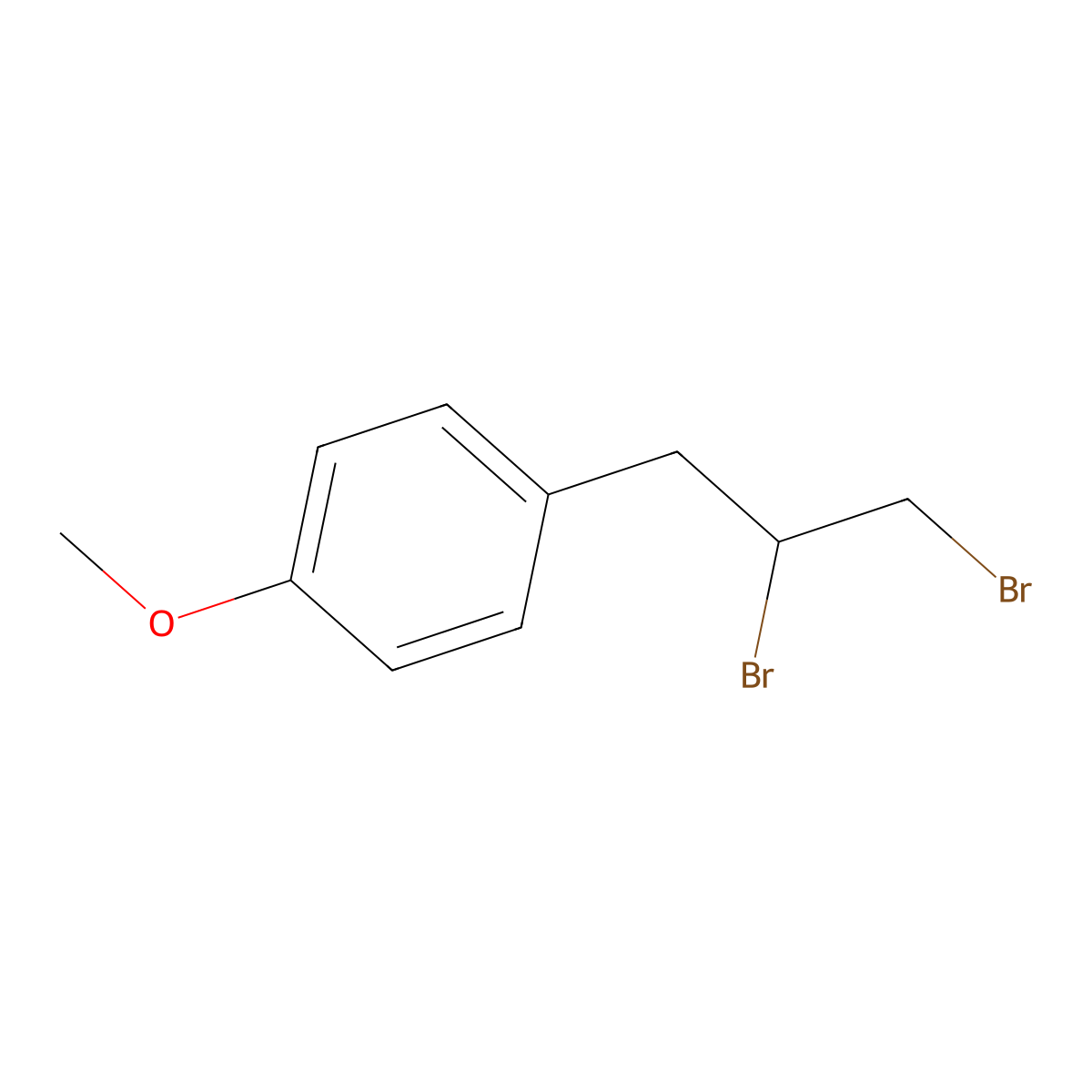 1-(2,3-Dibromopropyl)-4-methoxybenzene molecular structure, CAS 83333-66-8