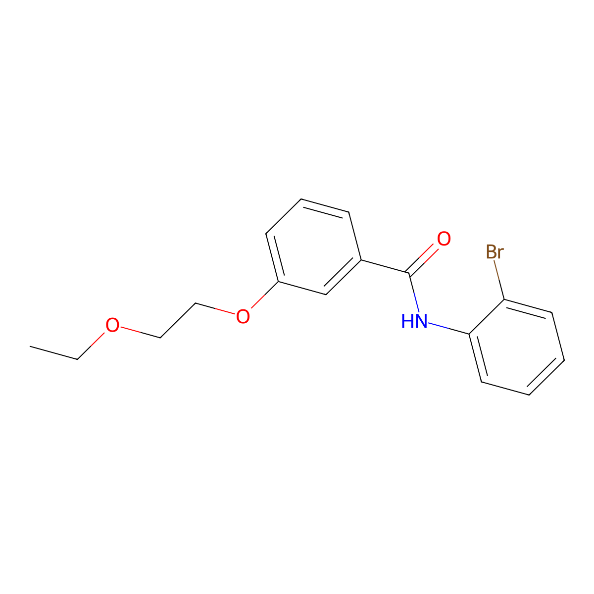 N-(2-bromophenyl)-3-(2-ethoxyethoxy)benzamide molecular structure, CAS 833434-70-1