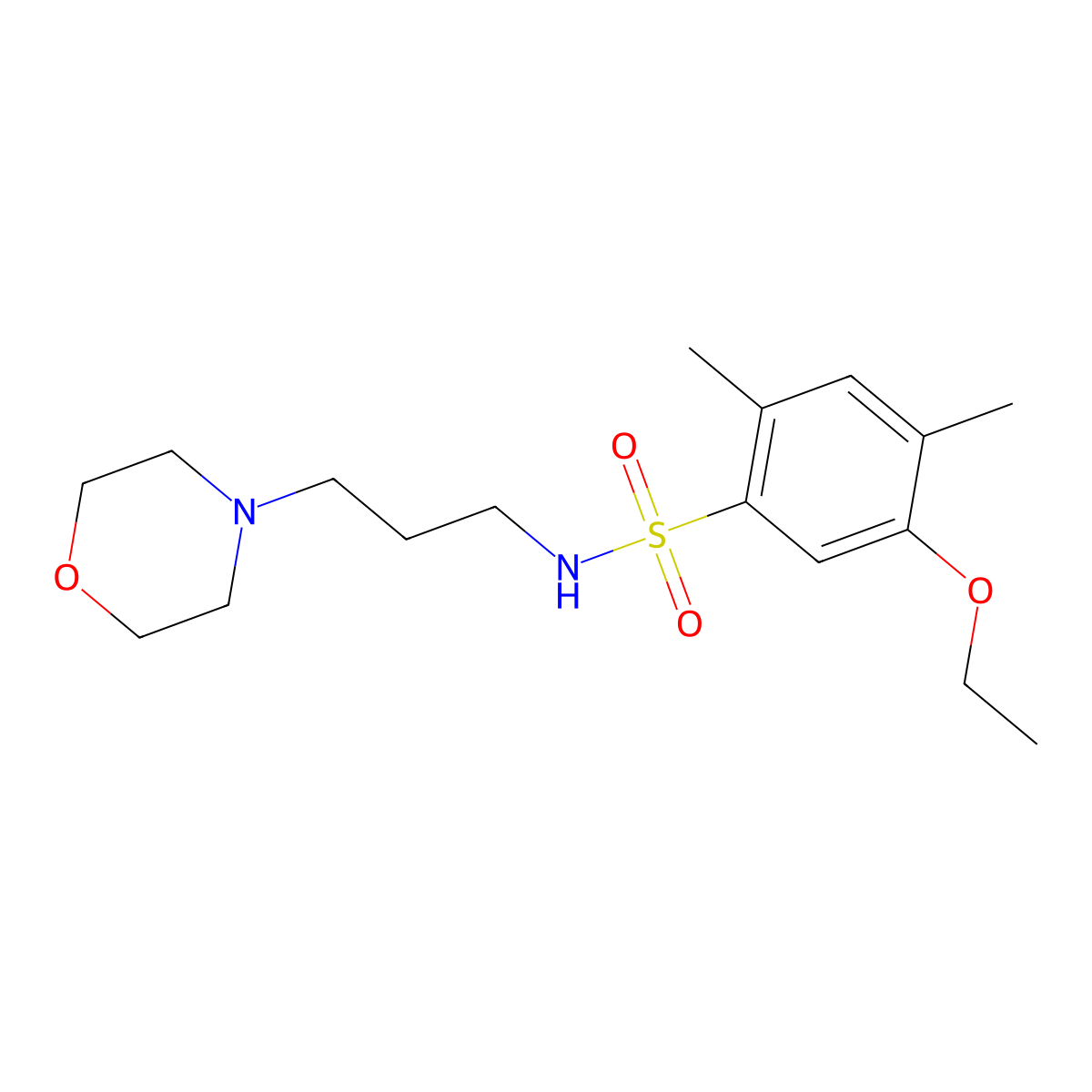 [(5-Ethoxy-2,4-dimethylphenyl)sulfonyl](3-morpholin-4-ylpropyl)amine molecular structure, CAS 833435-21-5