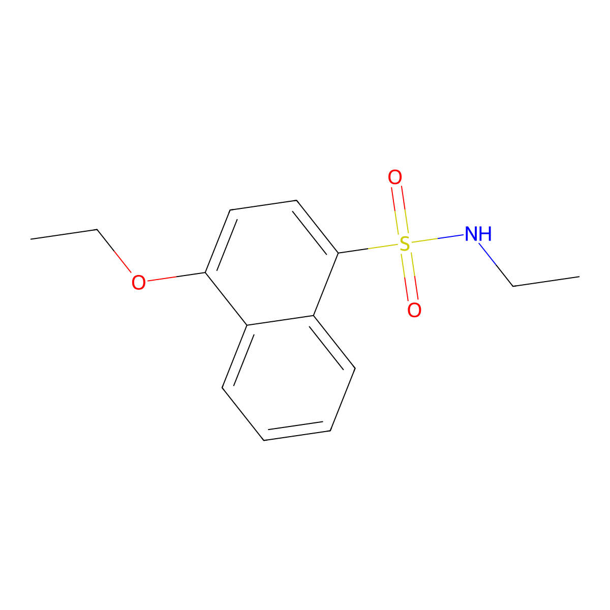 4-ethoxy-N-ethylnaphthalene-1-sulfonamide molecular structure, CAS 833437-51-7