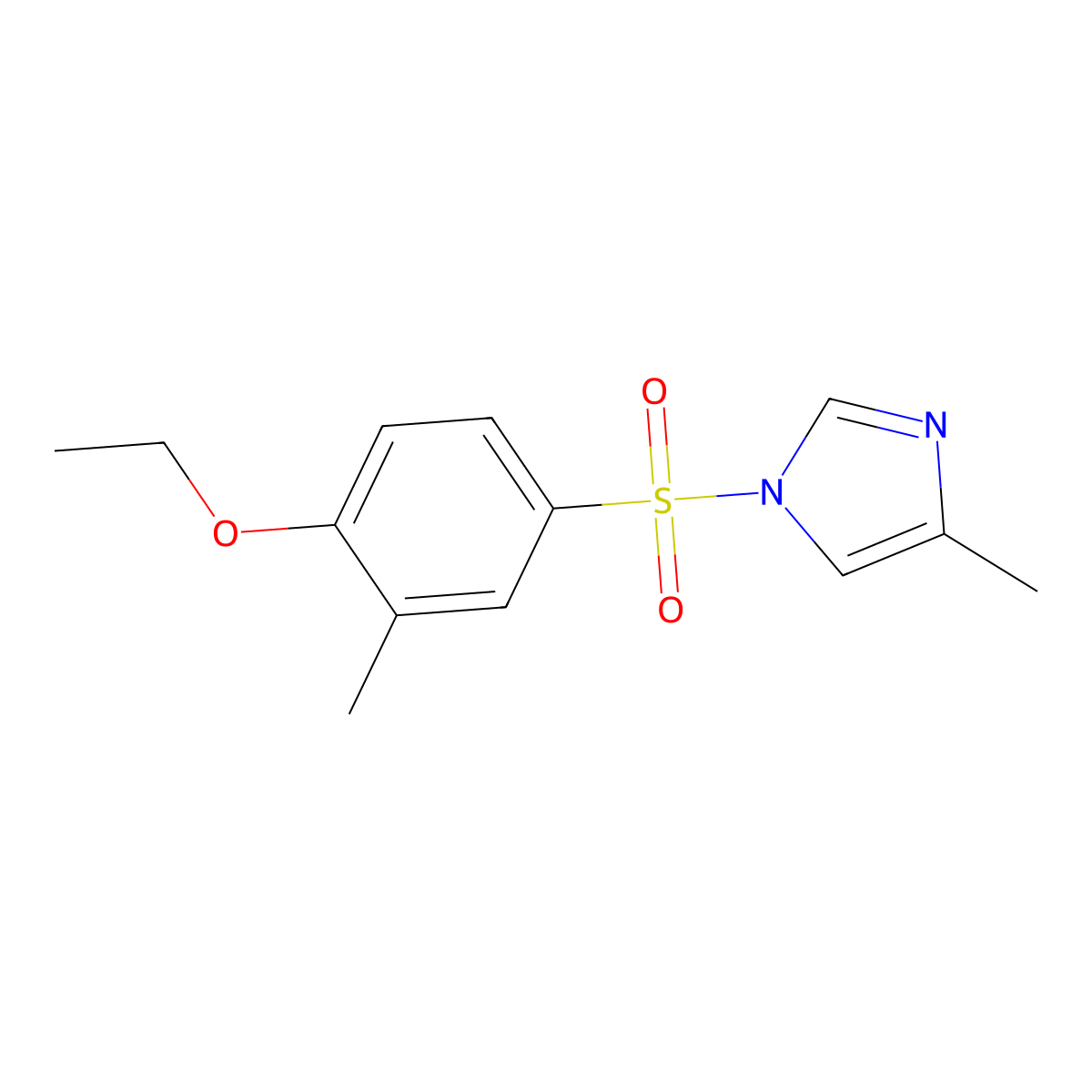 1-(4-Ethoxy-3-methylphenyl)sulfonyl-4-methylimidazole molecular structure, CAS 833440-78-1