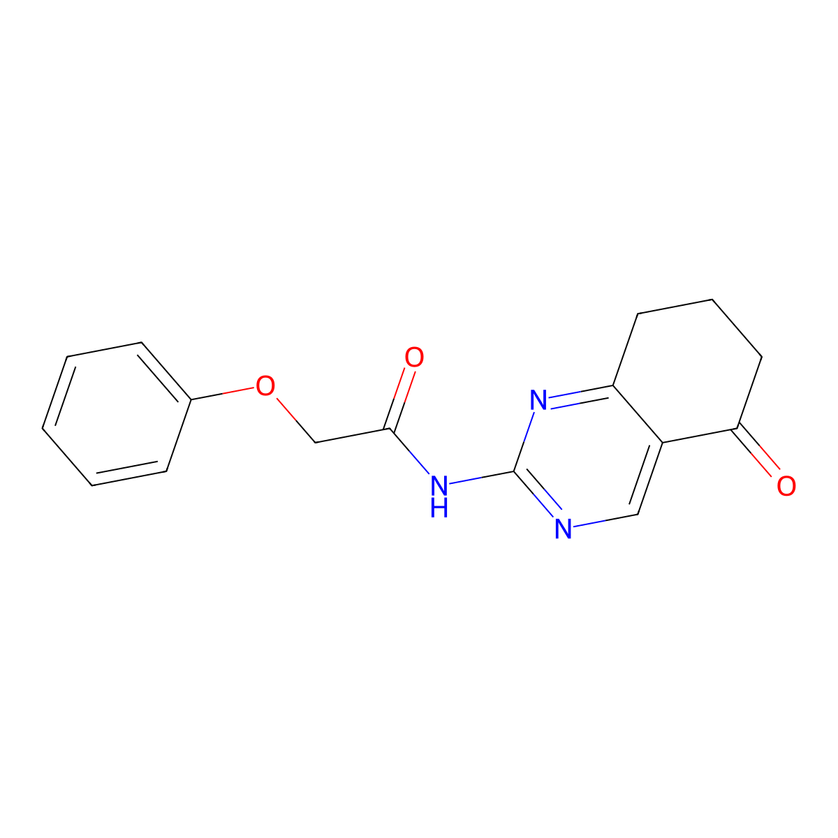 N-(5-oxo-5,6,7,8-tetrahydroquinazolin-2-yl)-2-phenoxyacetamide molecular structure, CAS 833442-98-1