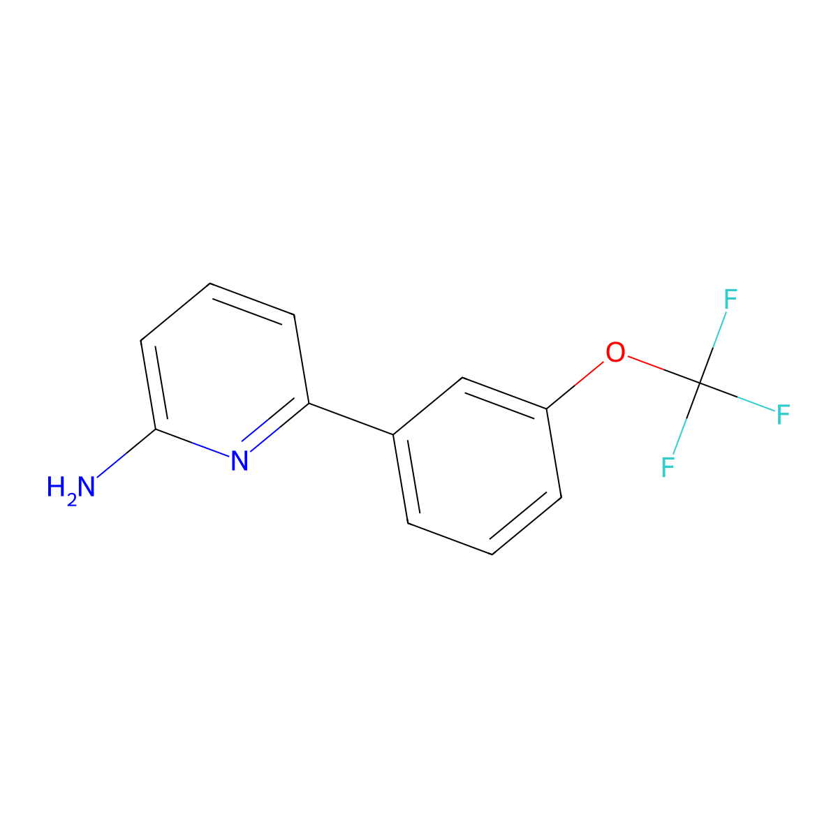 6-[3-(Trifluoromethoxy)phenyl]pyridin-2-amine molecular structure, CAS 833457-21-9