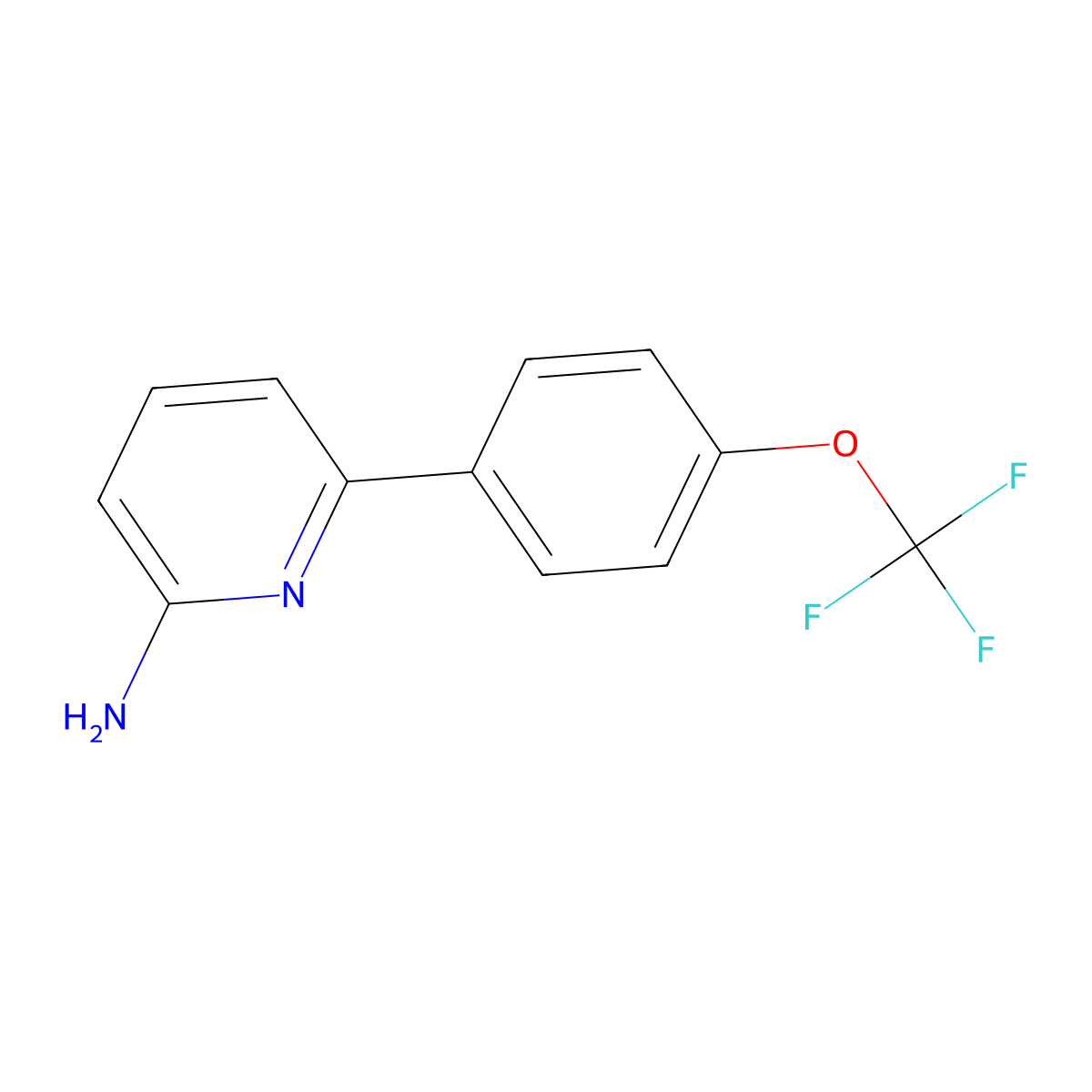 6-[4-(Trifluoromethoxy)phenyl]pyridin-2-amine molecular structure, CAS 833457-22-0