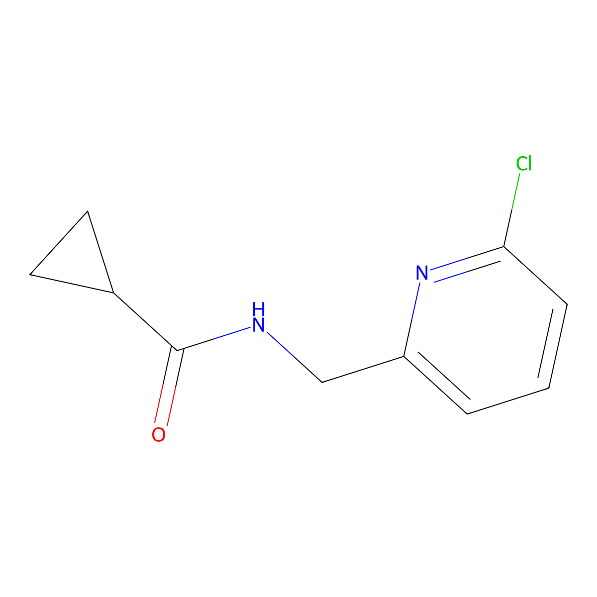 N-[(6-Chloropyridin-2-yl)methyl]cyclopropanecarboxamide molecular structure, CAS 833457-65-1