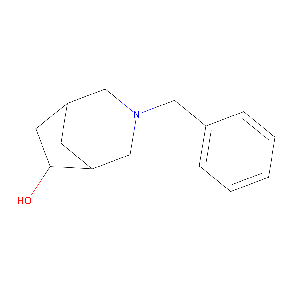 3-Benzyl-3-azabicyclo[3.2.1]octan-6-ol molecular structure, CAS 833458-91-6