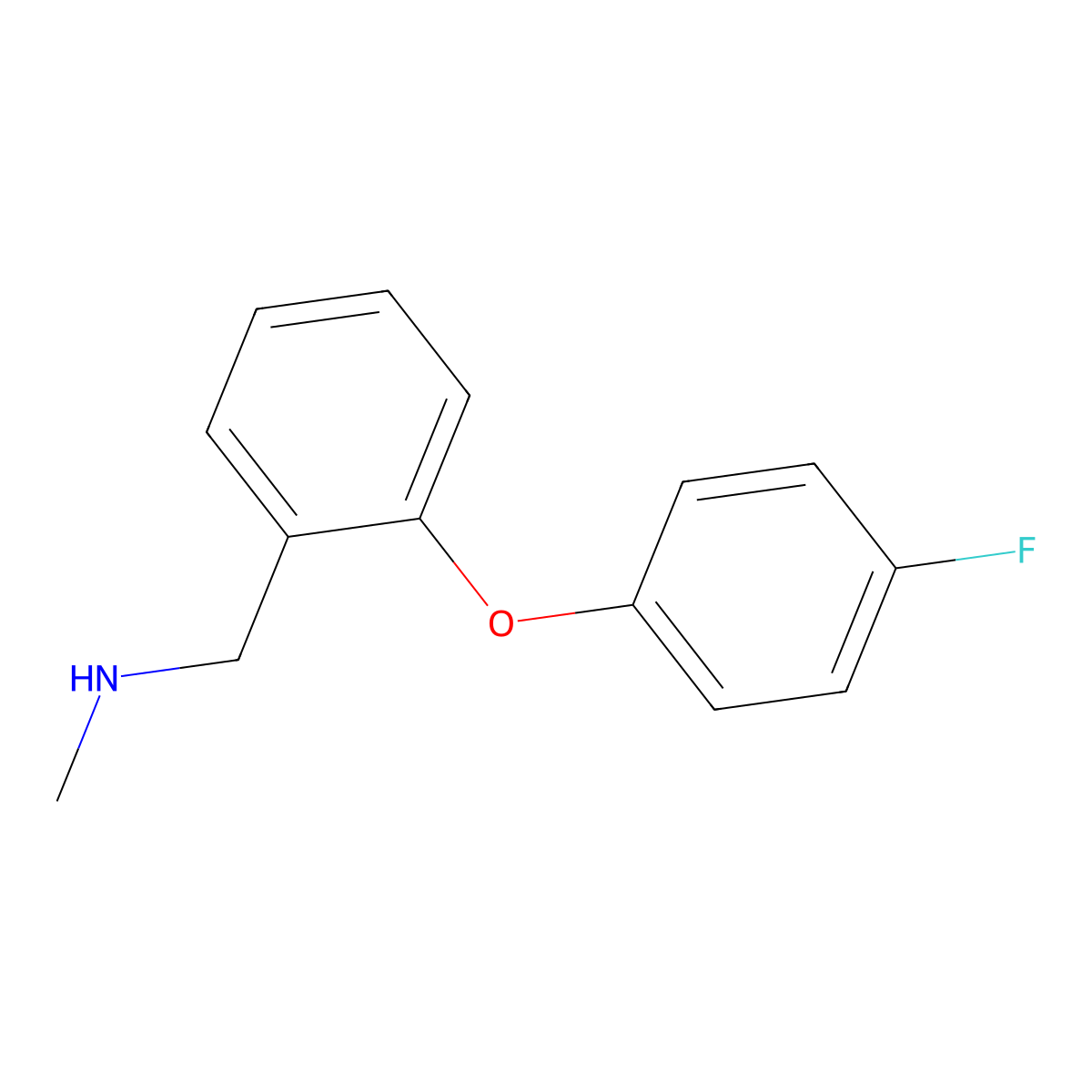 1-(2-(4-Fluorophenoxy)phenyl)-N-methylmethanamine molecular structure, CAS 833482-53-4