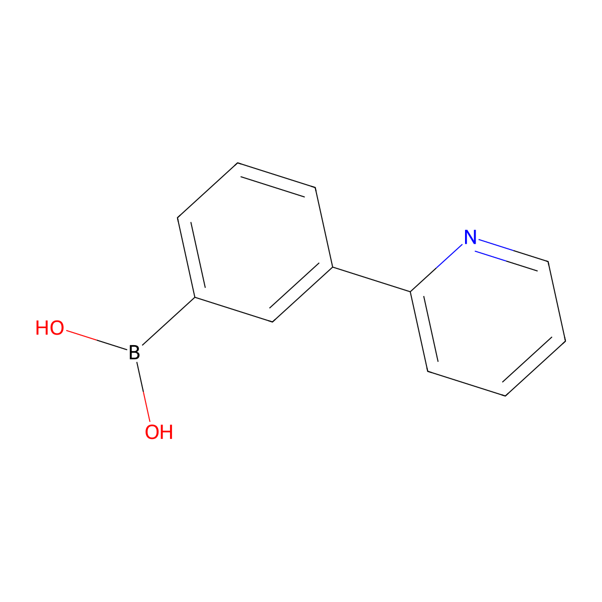 (3-(Pyridin-2-yl)phenyl)boronic acid molecular structure, CAS 833485-13-5