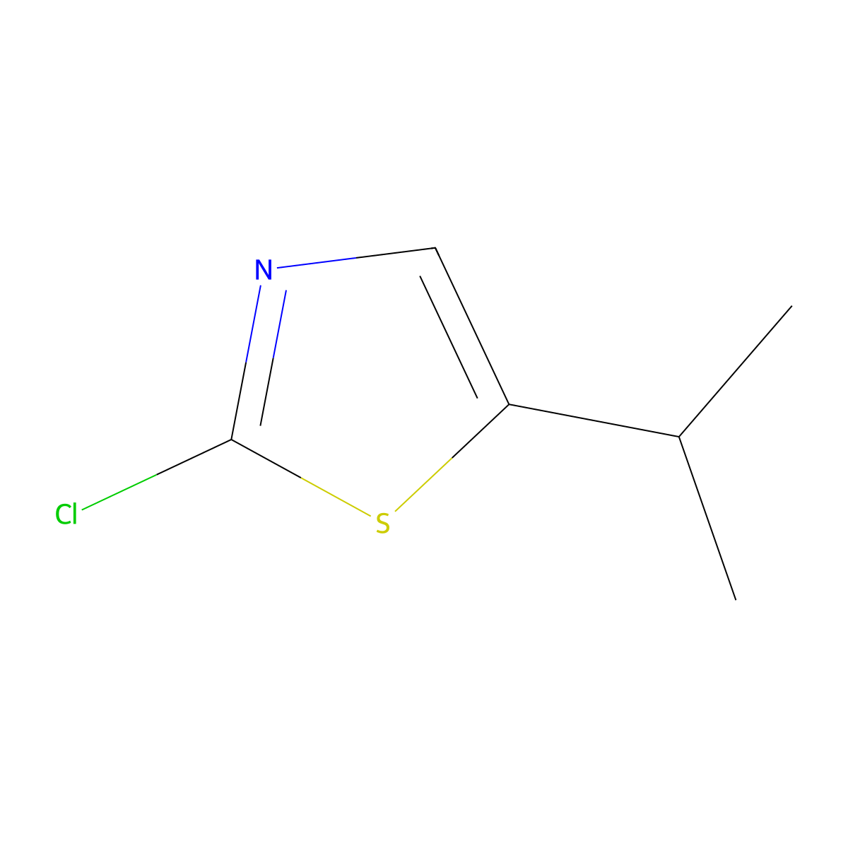 2-Chloro-5-isopropylthiazole molecular structure, CAS 83350-90-7