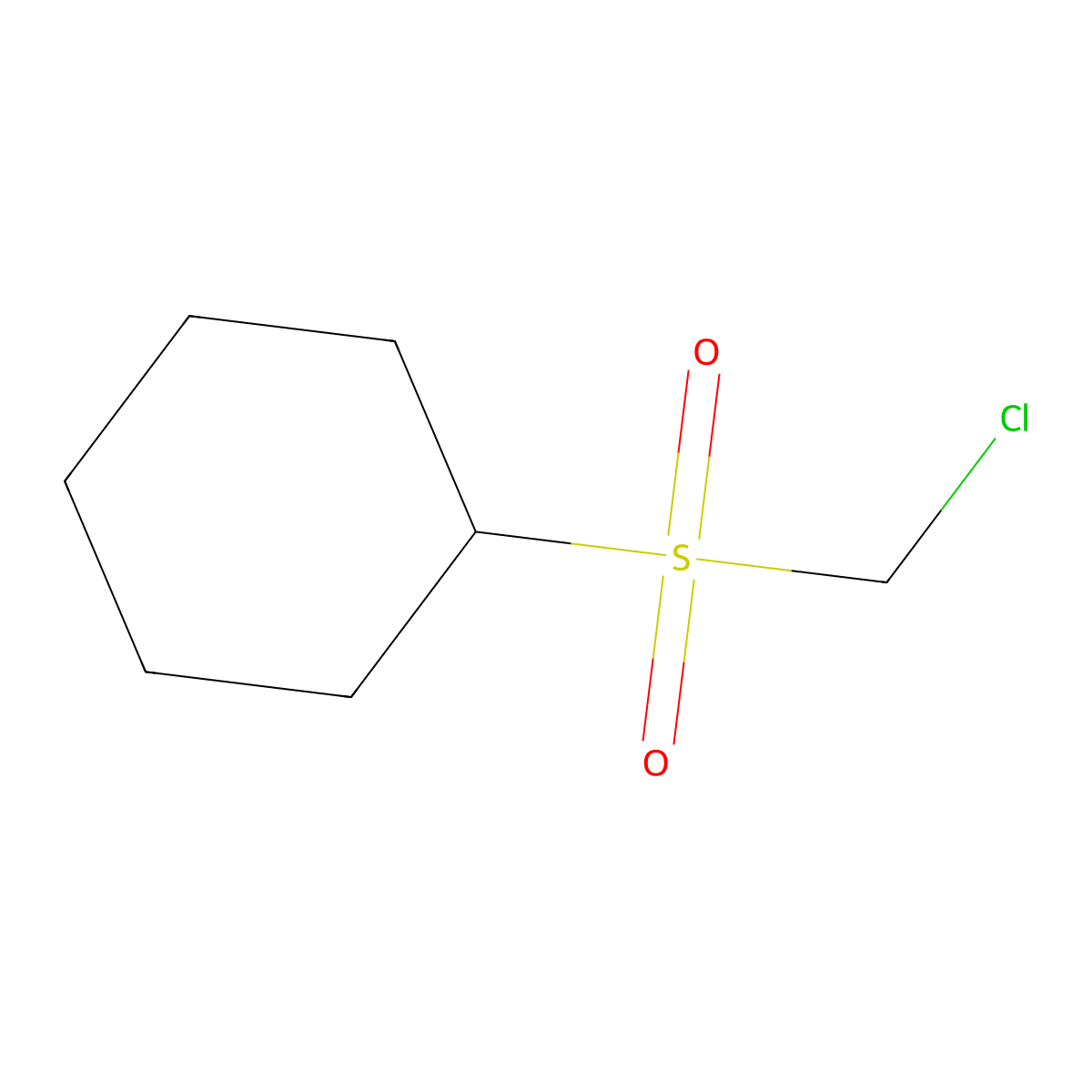 (Chloromethylsulfonyl)cyclohexane molecular structure, CAS 83367-39-9