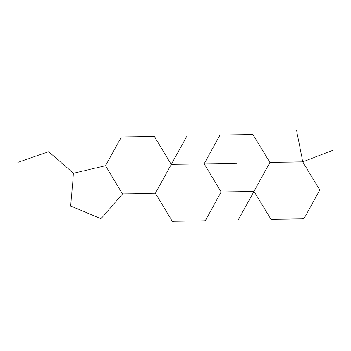 A'-Neo-28,30-dinorgammacerane, (17alpha)- molecular structure, CAS 83377-28-0