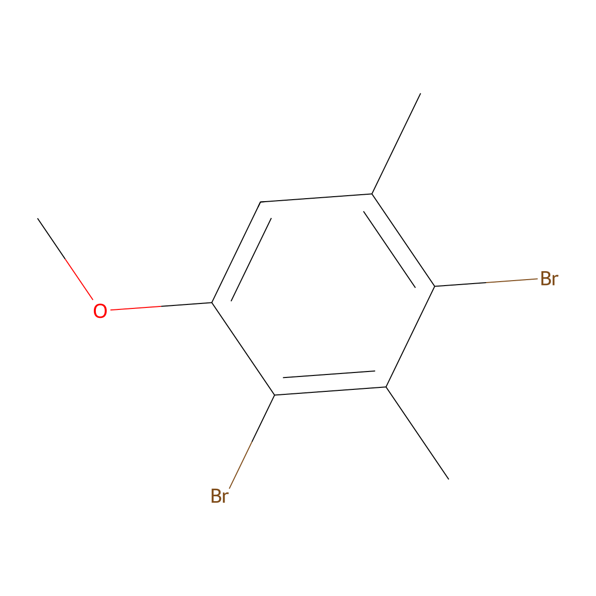 2,4-Dibromo-1-methoxy-3,5-dimethyl-benzene molecular structure, CAS 83385-81-3