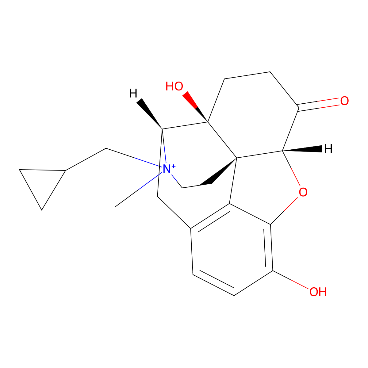 Methylnaltrexone molecular structure, CAS 83387-25-1