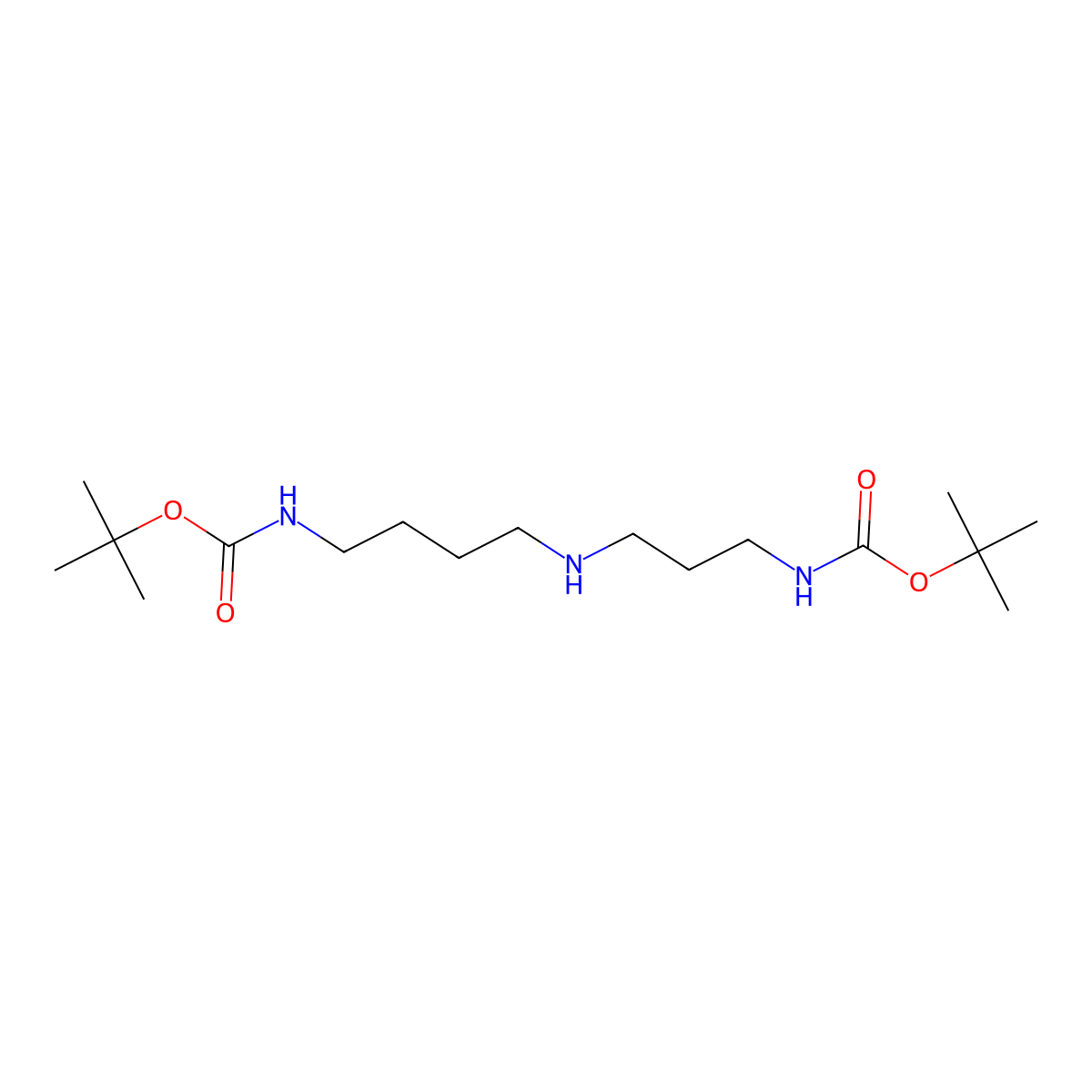 N1,N3-DiBoc-spermidine molecular structure, CAS 83392-10-3