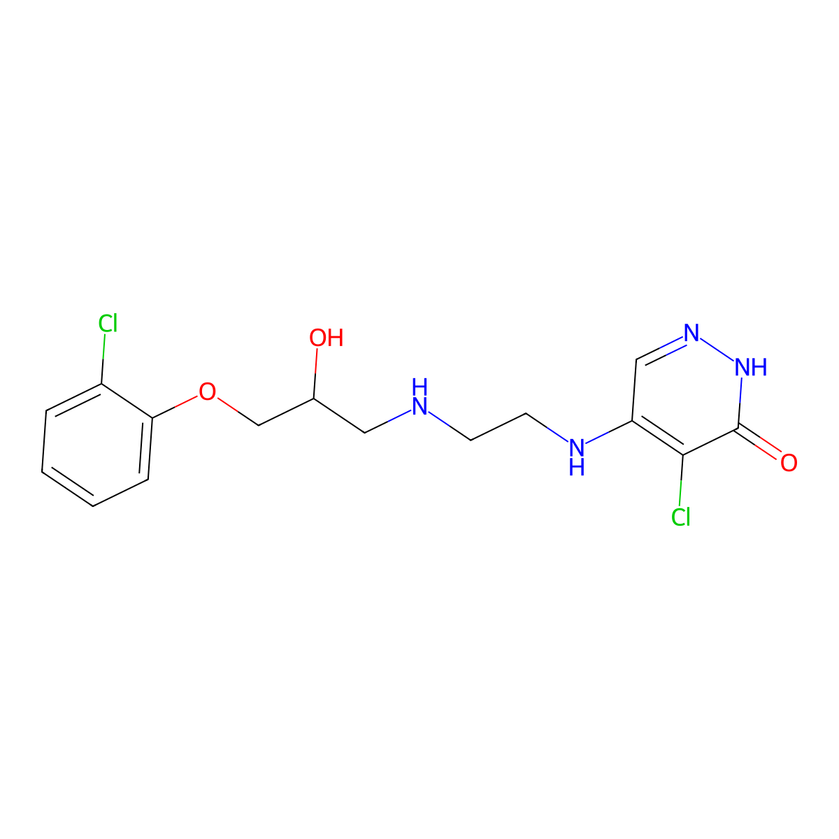 Ridazolol molecular structure, CAS 83395-21-5