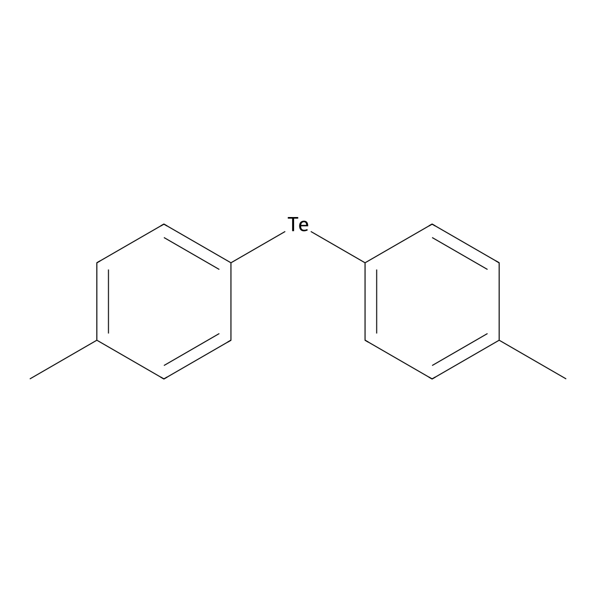 Benzene, 1,1'-tellurobis[4-methyl- molecular structure, CAS 834-15-1
