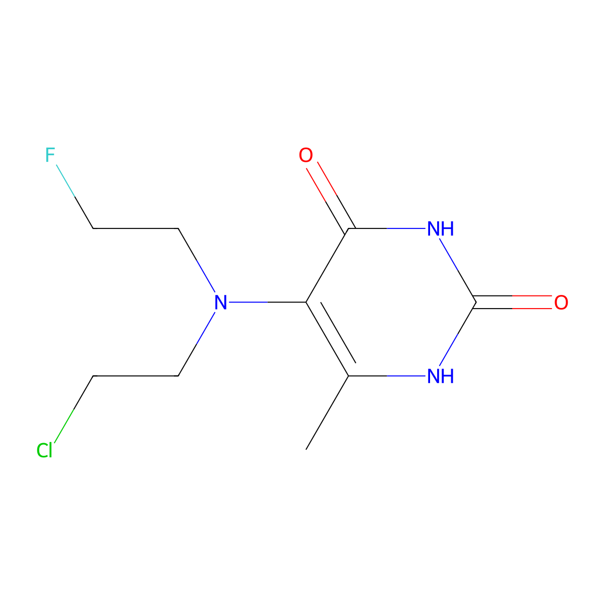 Fluorodopan molecular structure, CAS 834-91-3