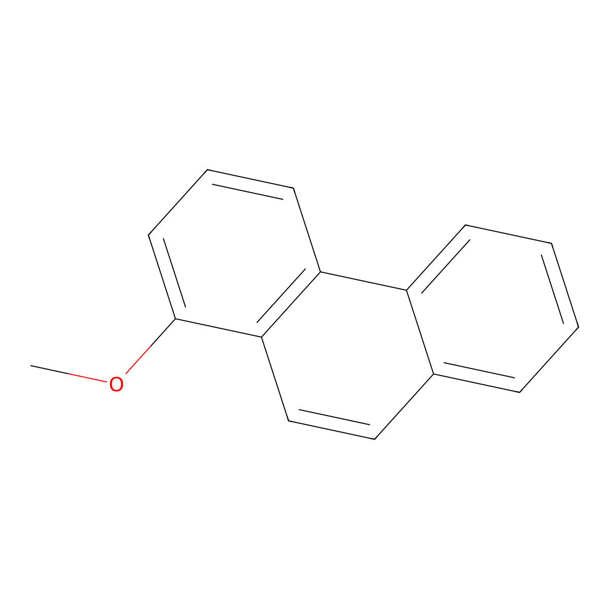 1-Methoxyphenanthrene molecular structure, CAS 834-99-1